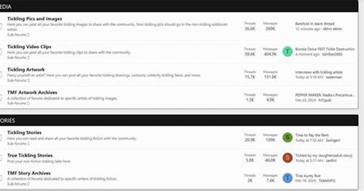 Exploring Tickling Media Forum: a Comprehensive Guide