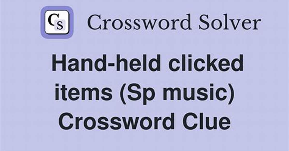 Hand: Sp. Crossword Clue |