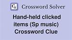 Hand: Sp. Crossword Clue |