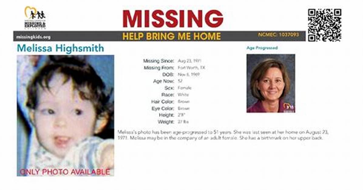 Melissa Highsmith: the Mystery Behind the Missing Girl
