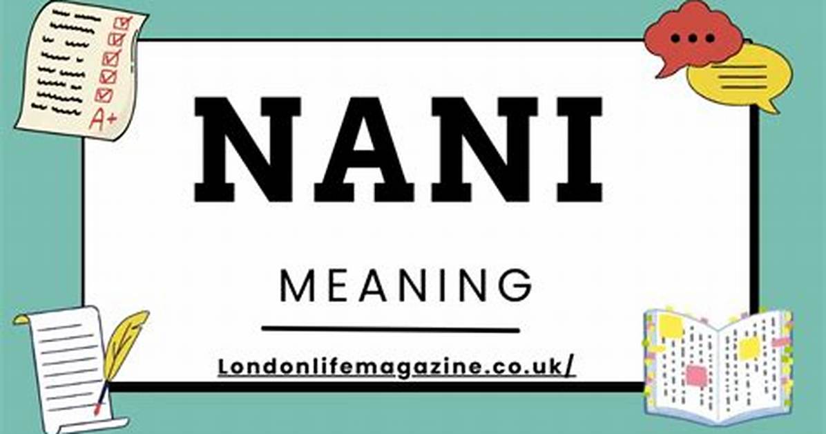 Nani Meaning: Understanding the Significance Behind the Term