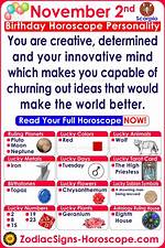 November 2 Zodiac Horoscope Birthday Personality