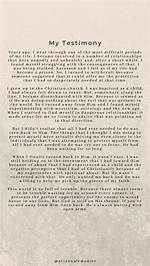 Short Christian Testimony Examples